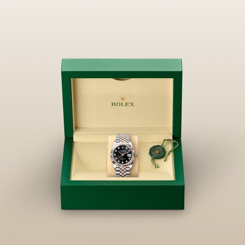 Rolex Datejust 36 Oyster, 36 mm, Oystersteel and Everose gold
