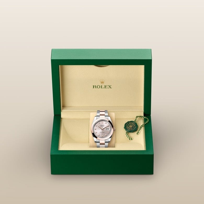 Rolex Datejust 41 Oyster, 41 mm, Oystersteel and Everose gold