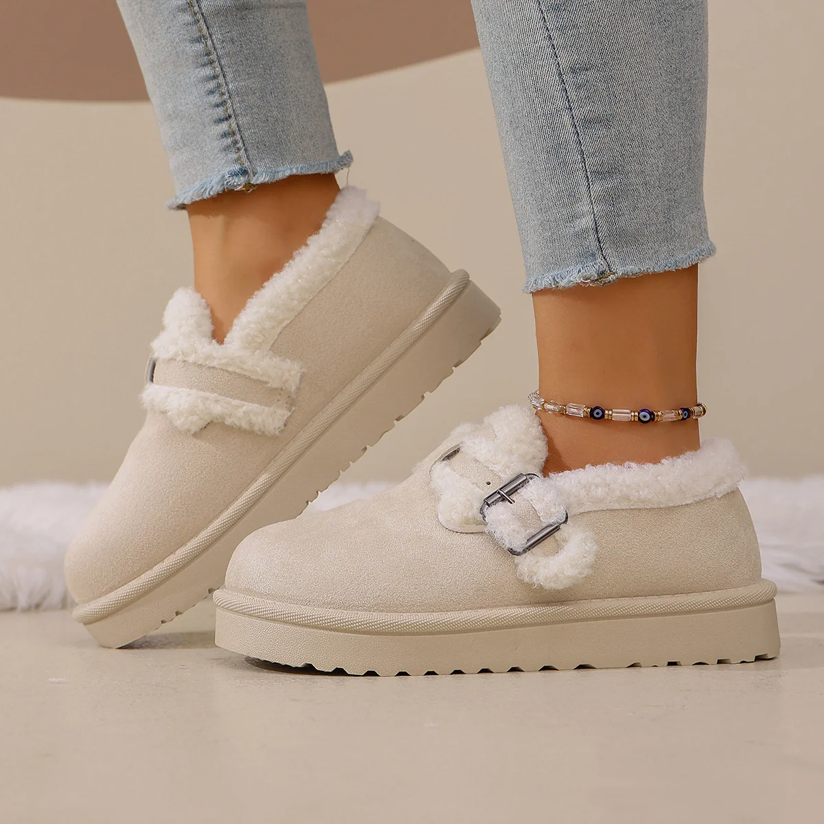 Women's BerryBirk Cozy Clogs – Retro Faux Fur Platform Snow Boots