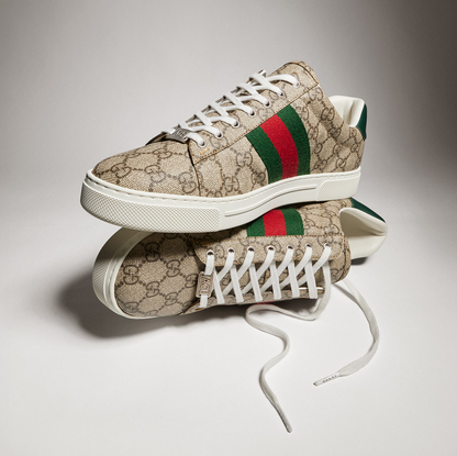 Mens Gucci Ace GG Supreme Canvas Sneakers