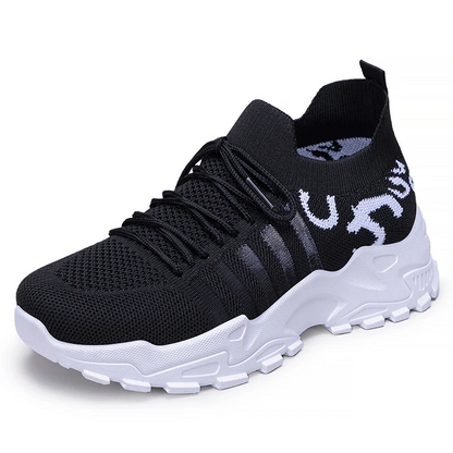 Women’s FlyStep Knit Sneakers – Leopard Print Lightweight Slip-On Shoes