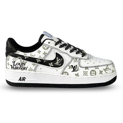 Louis Vuitton x Nike Air Force 1 Monogram Black Edition (Custom)