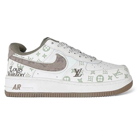 Louis Vuitton x Nike Air Force 1 White Mocha Monogram (Custom)