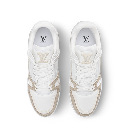 Louis Vuitton LV Trainer Beige Monogram Leather Sneaker