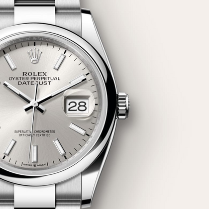 Rolex Datejust 36 Oyster, 36 mm, Oystersteel
