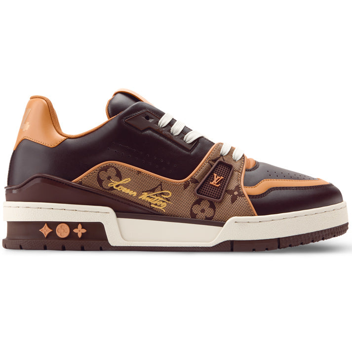 Louis Vuitton LV Trainer Brown Monogram Leather Sneaker