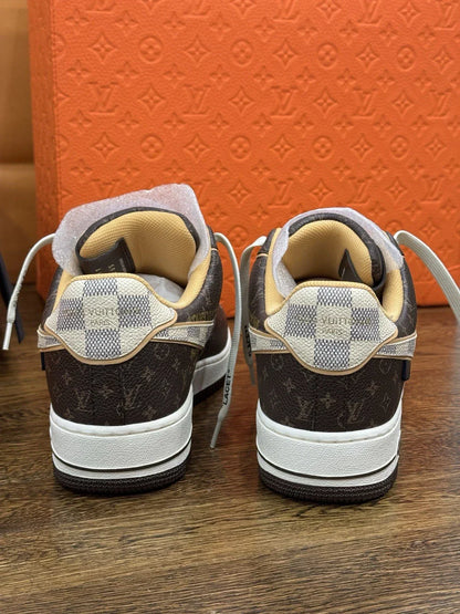 Louis Vuitton x Nike Air Force 1 Low 'Monogram Brown Damier Azur'